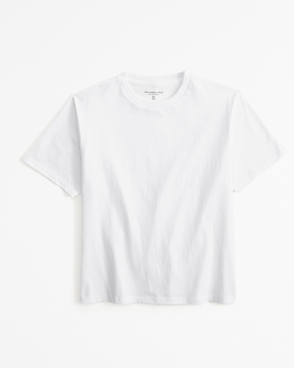 Essential Premium Polished Relaxed Tee, White view 1