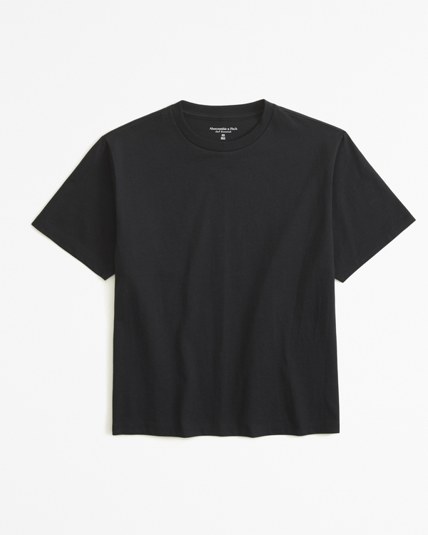 Essential Premium Polished Relaxed Tee, Black