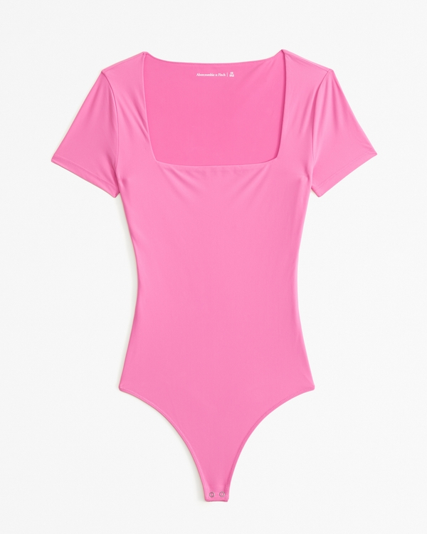 NWT Zara M Strappy Satin Pink Bodysuit