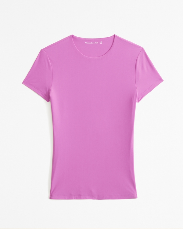 Soft Matte Seamless Tuckable Baby Tee, Orchid