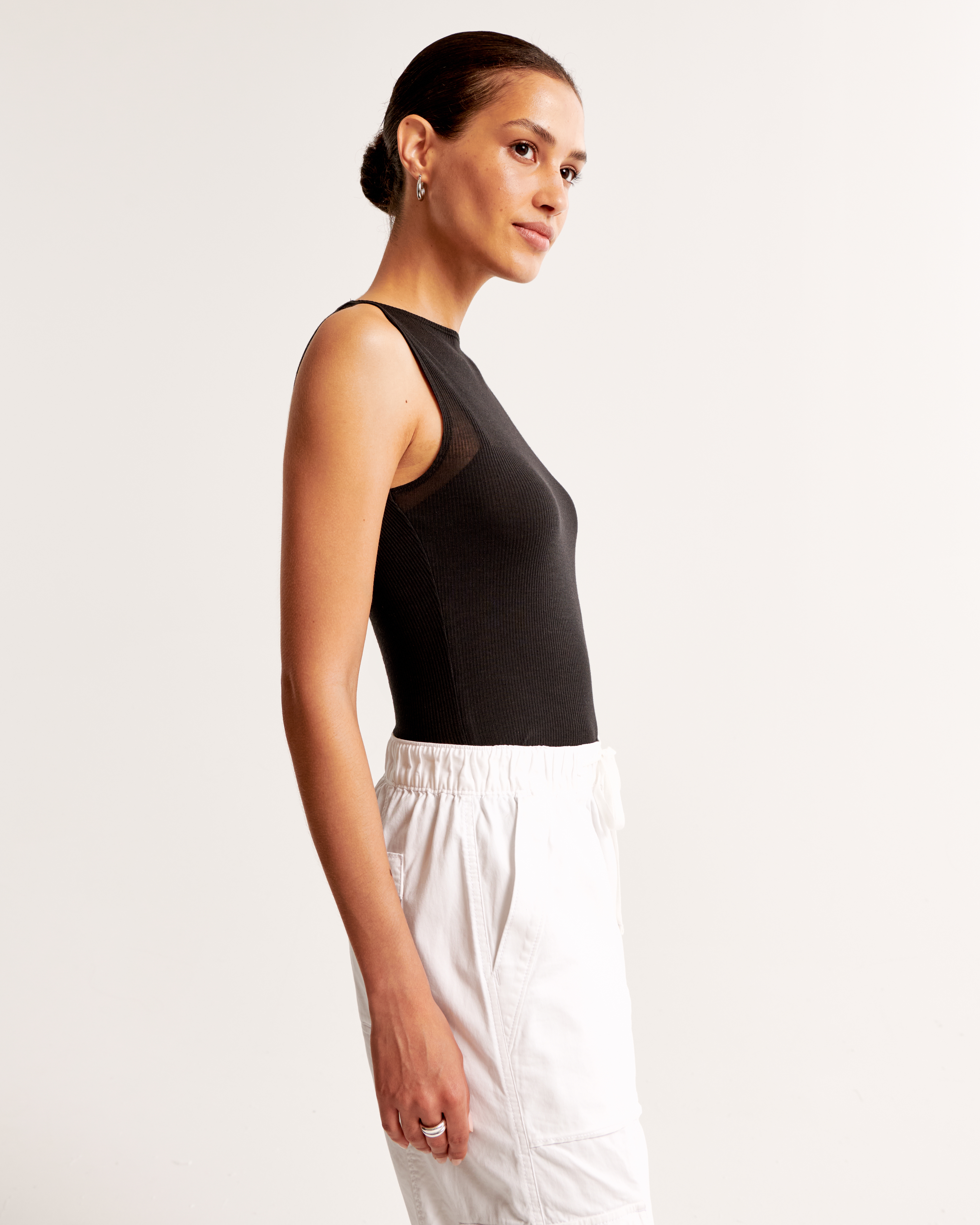 Women's Sheer Rib Layered Slash Top | Women's Tops | Abercrombie.com