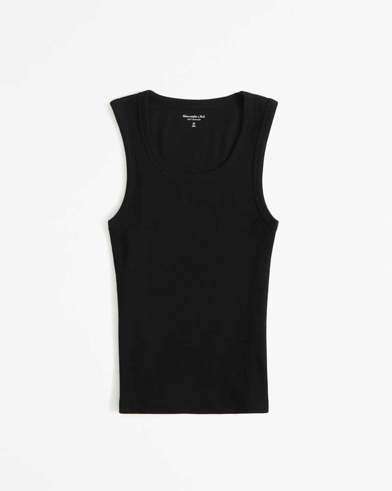 Women's Essential Tuckable High Scoopneck Rib Tank | Women's Tops ...