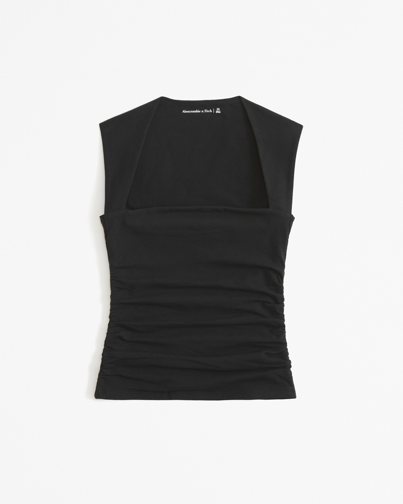 Seamless crop top - Strappy tops - T-shirts - CLOTHING - Woman 