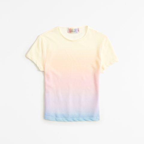 Женские футболки Abercrombie & Fitch Pride Mesh Baby Tee
