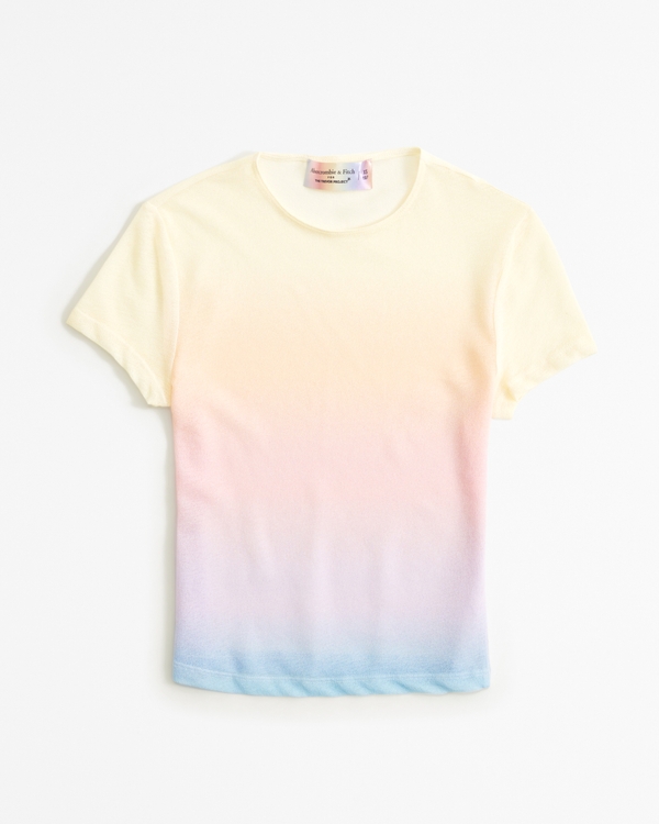 Pride Mesh Baby Tee, Rainbow