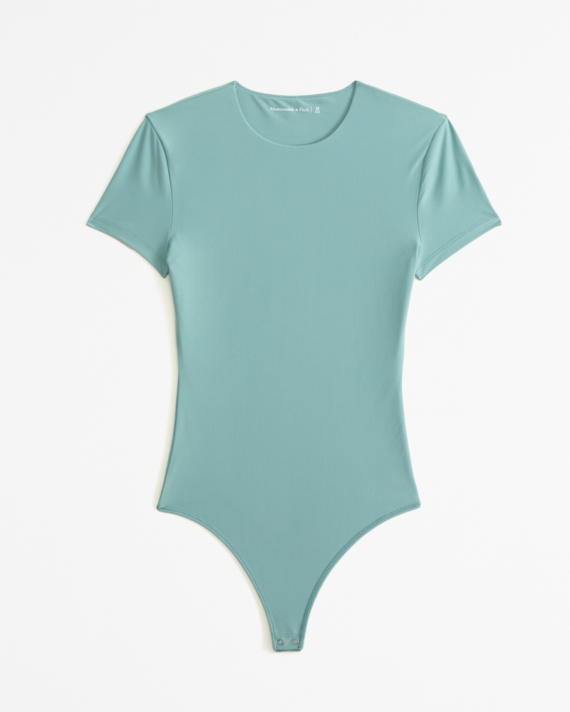 Women's Soft Matte Seamless Tee Bodysuit