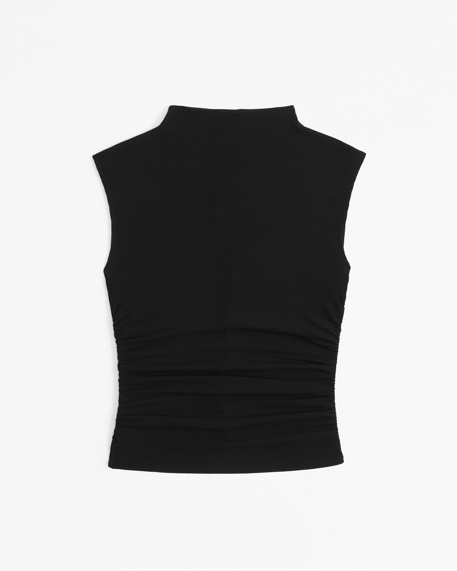 The A&F Paloma Mesh Rib Crepe Top