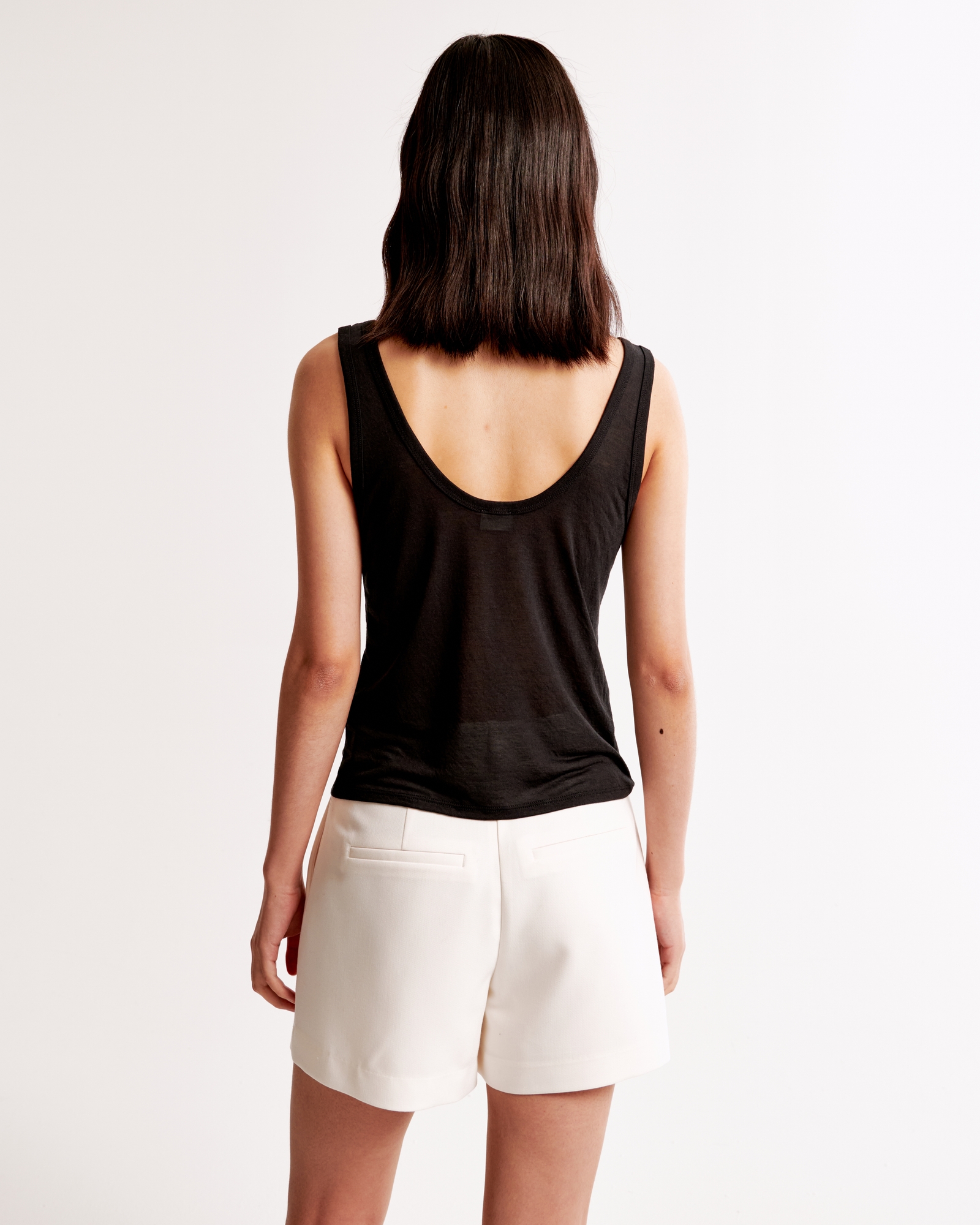 Sheer Jersey Scoopneck Tank