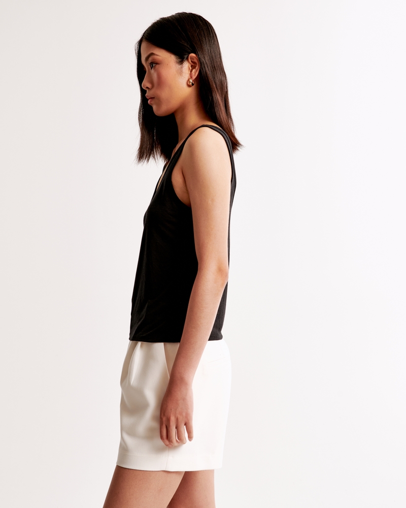Sheer Jersey Scoopneck Tank