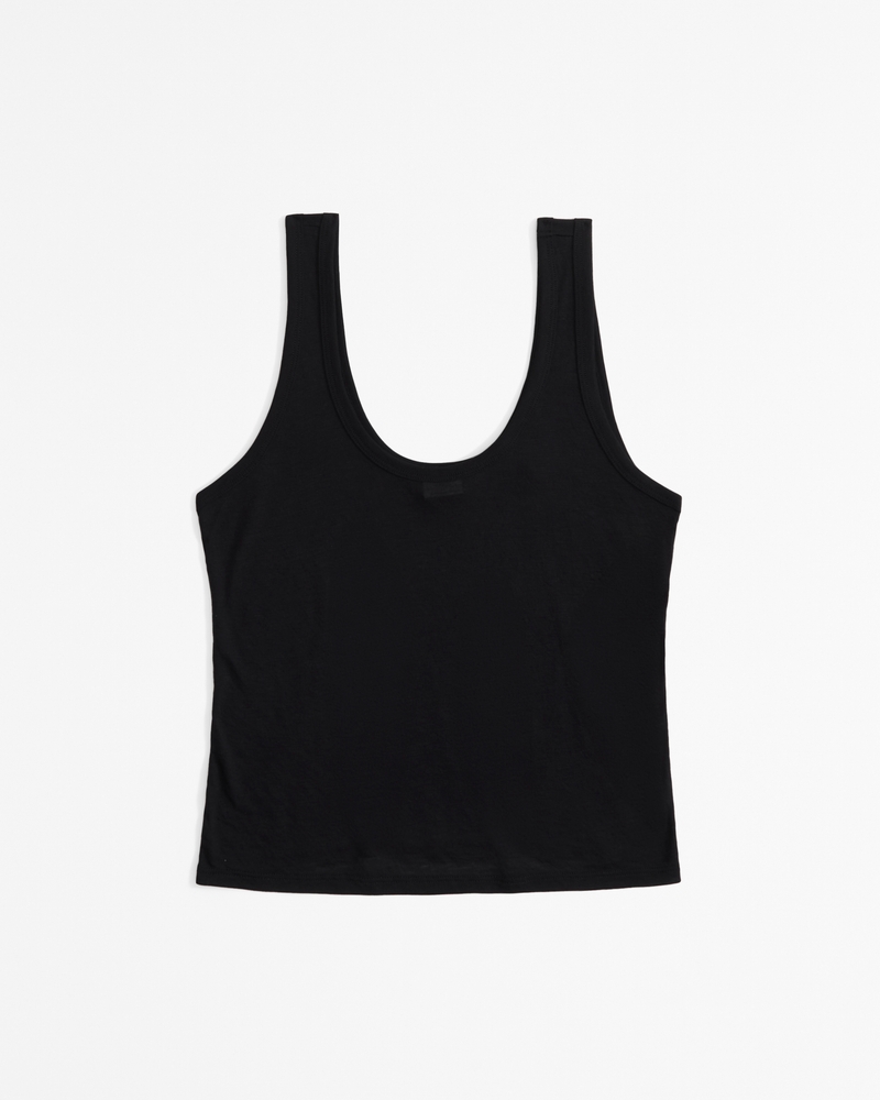 Sheer Jersey Scoopneck Tank