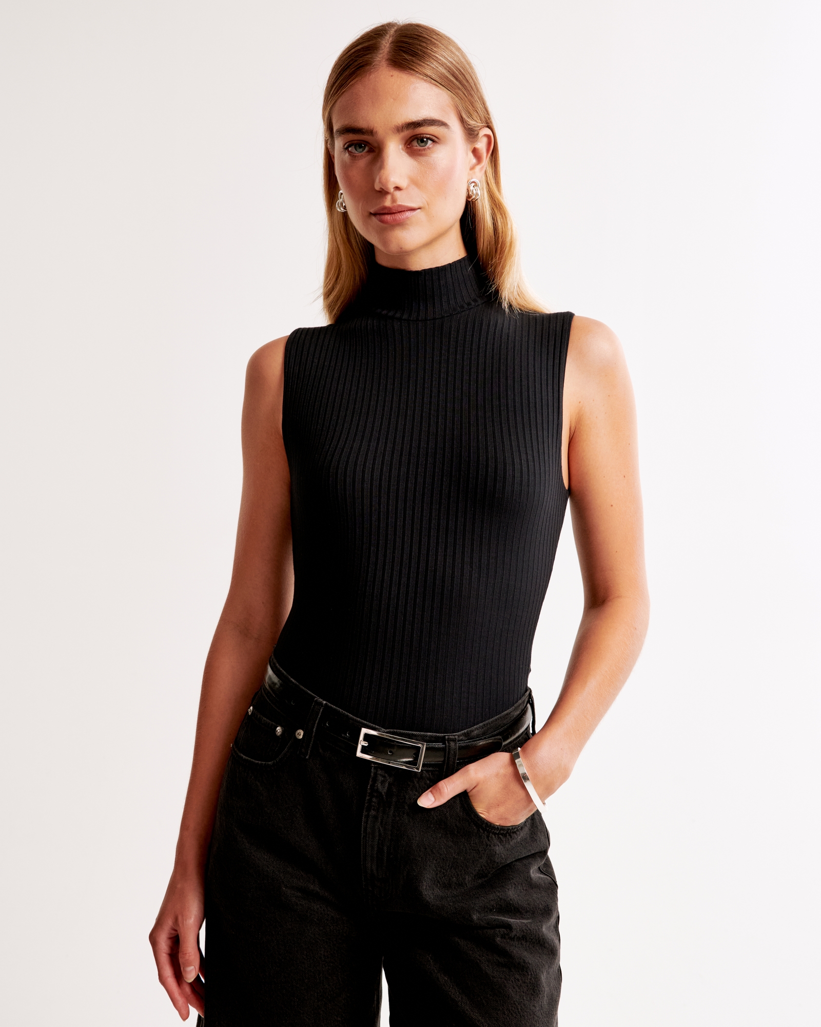 Wide Rib Mockneck Bodysuit