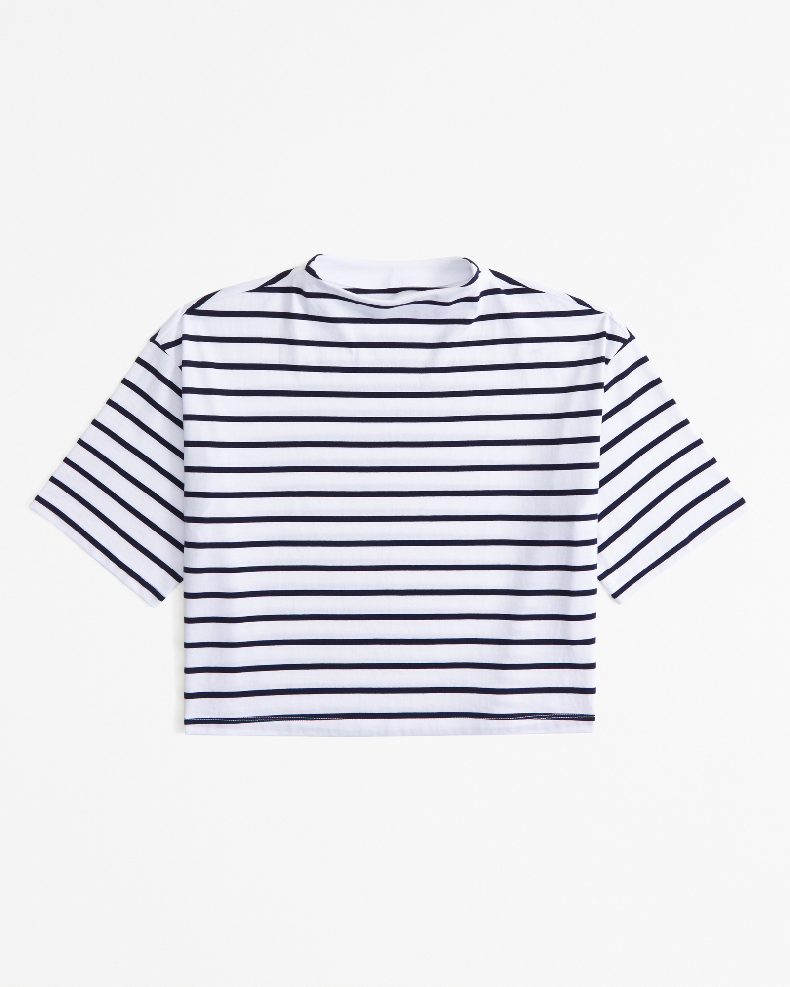 Essential Premium Polished Half-Sleeve Mockneck Tee