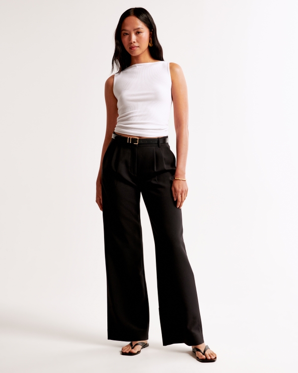 Wide Rib Slash Top, White view 2