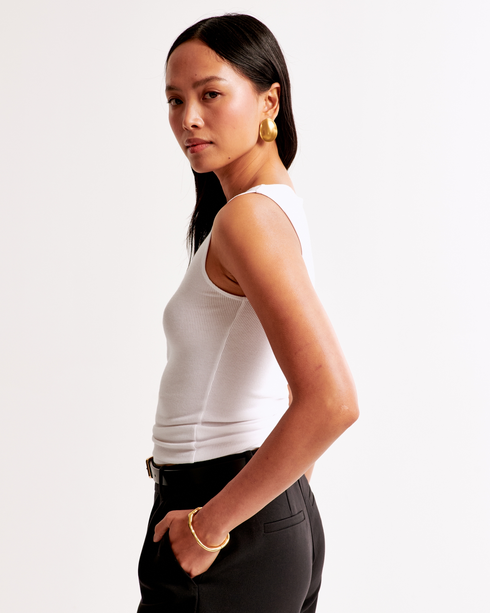 Wide Rib Slash Top