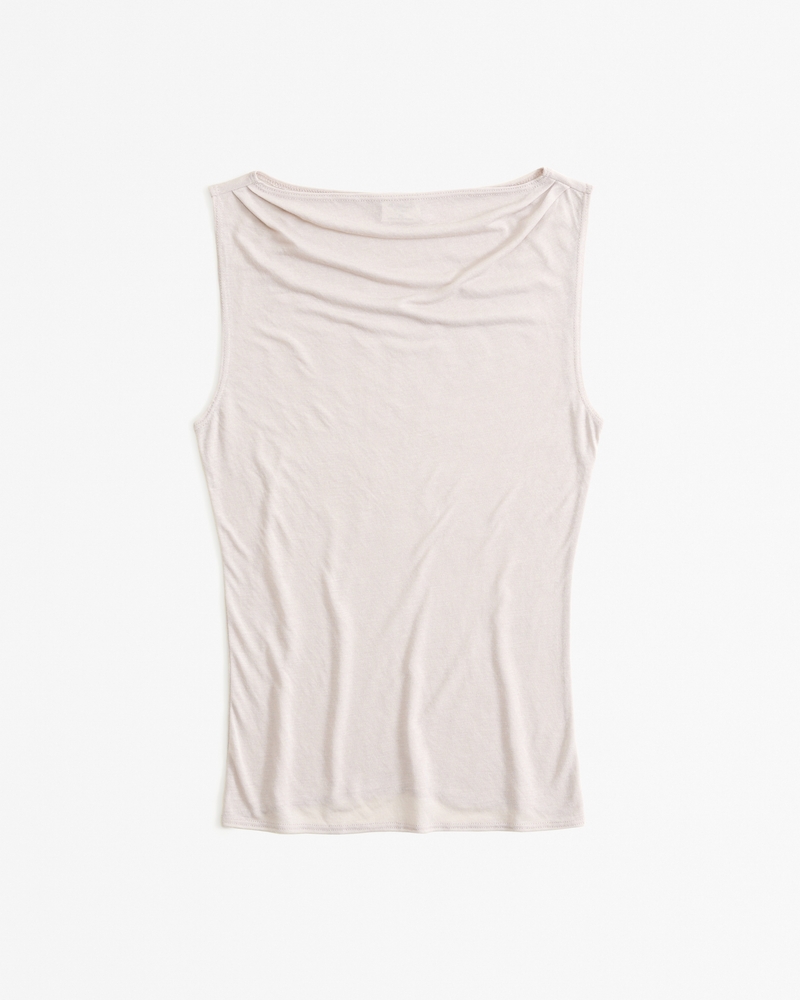 Women's Sheer Jersey Draped Top | Women's Tops | Abercrombie.com Women's Sheer Jersey Draped Top | Women's Tops | Abercrombie.com