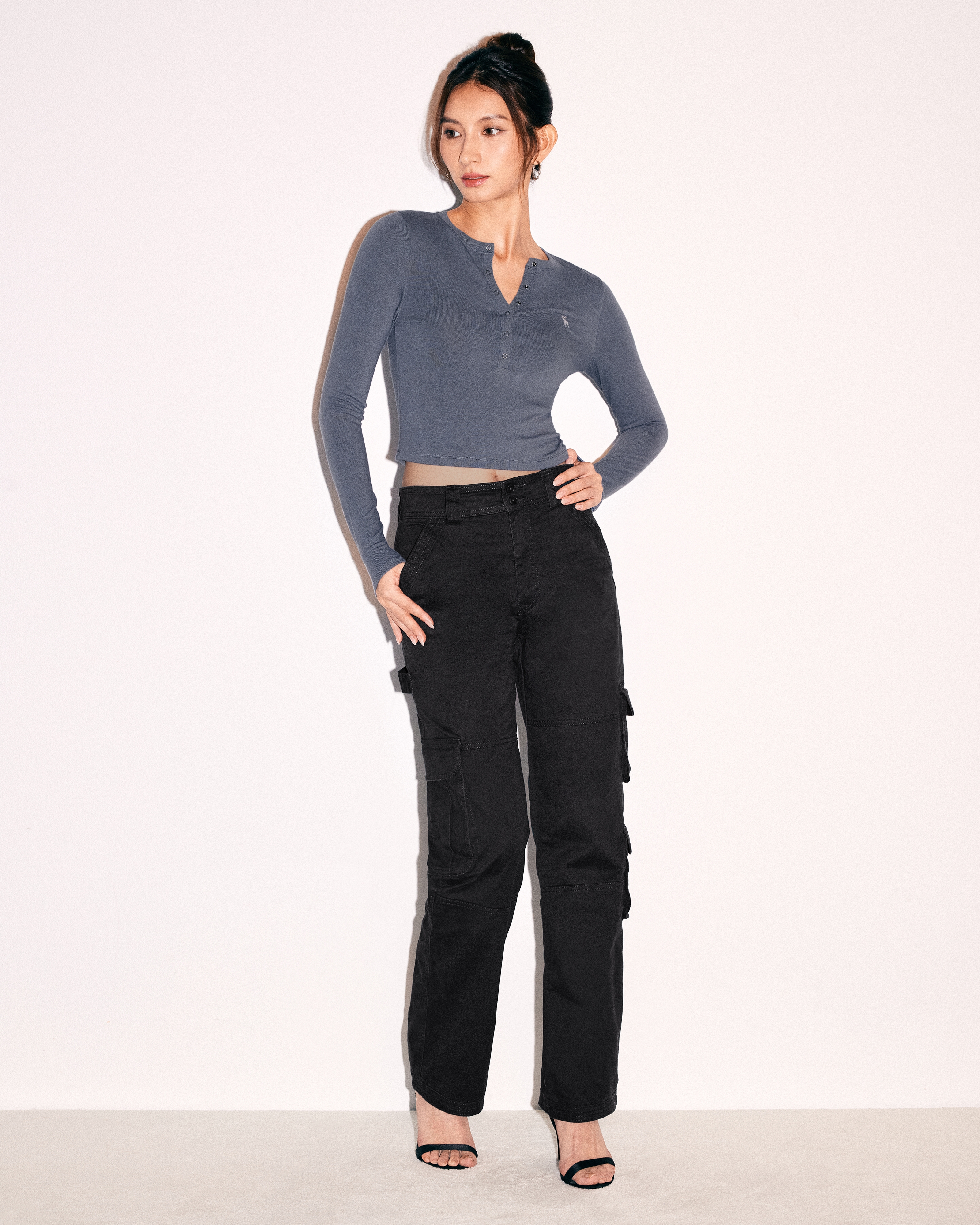 abercrombie long sleeve cozy crew top