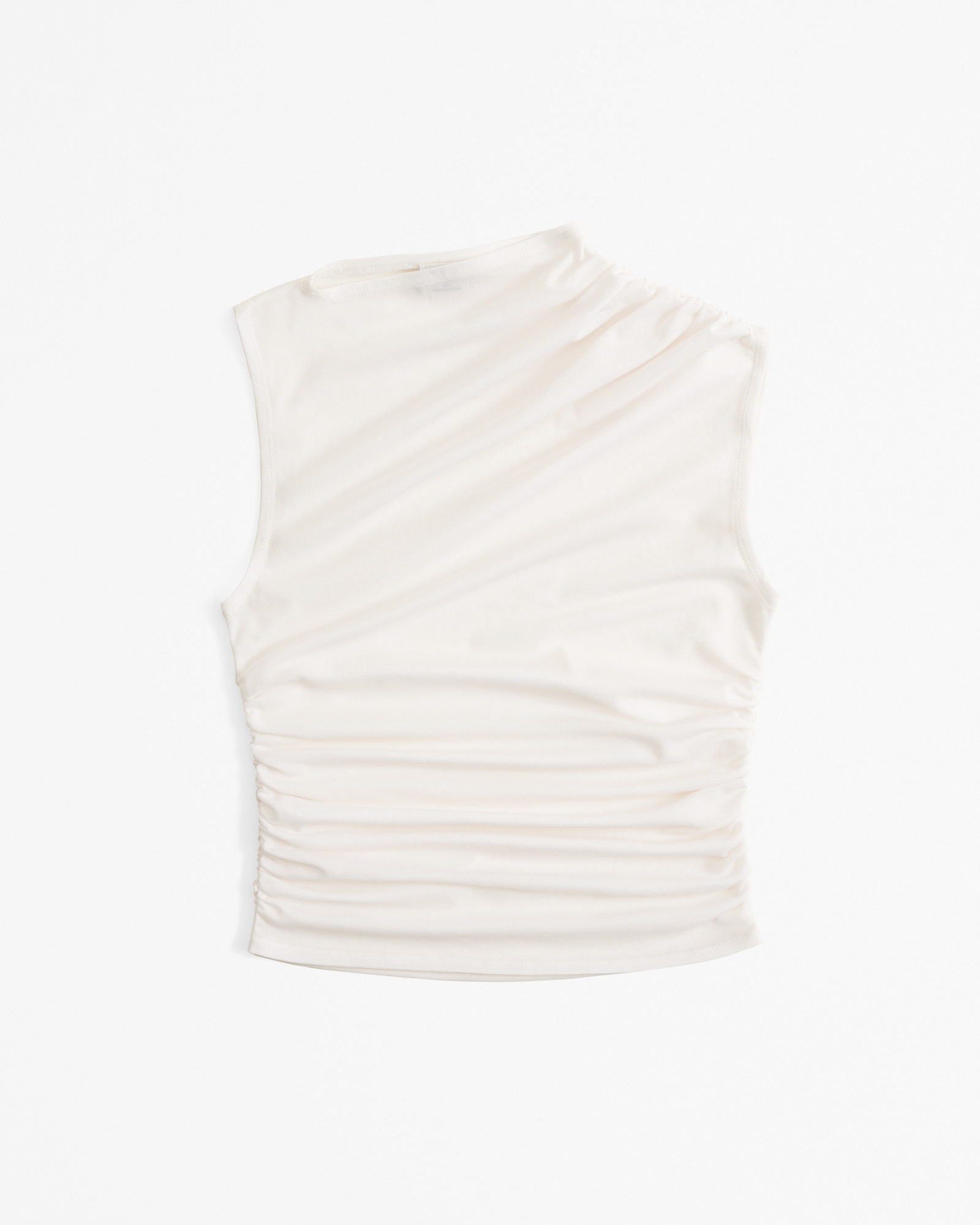 Mesh Draped Crew Top