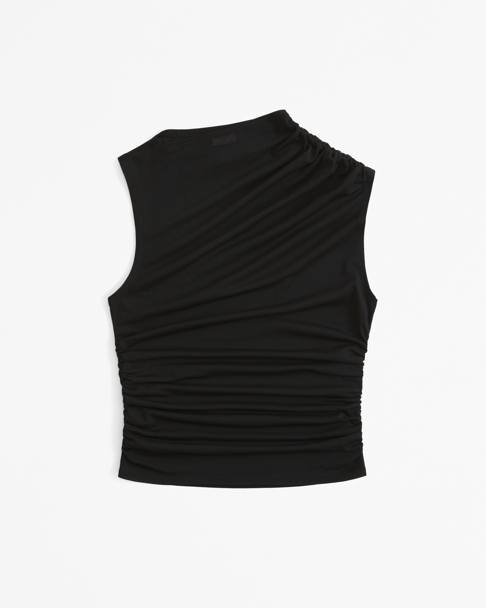 Mesh Draped Crew Top