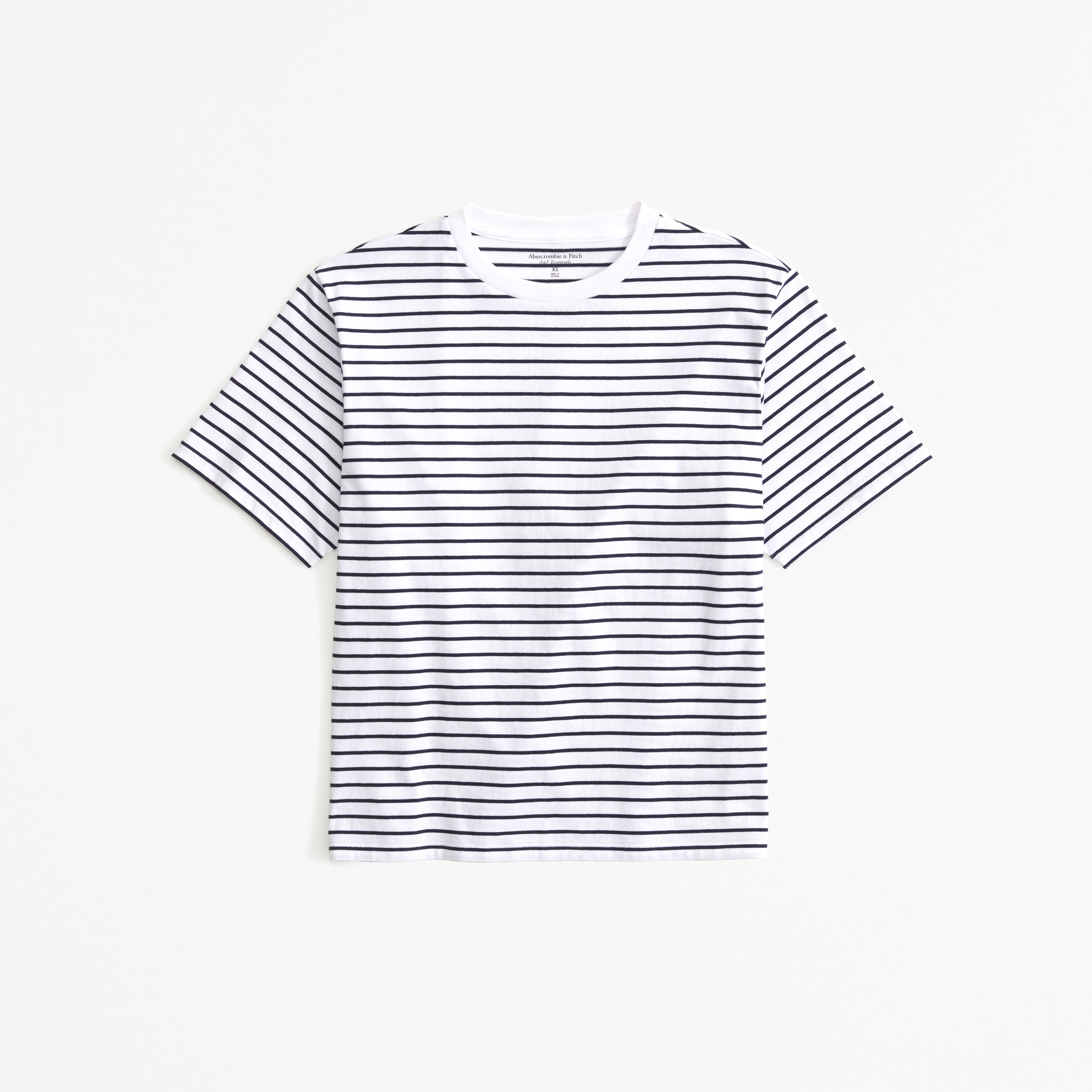 Abercrombie & Fitch Essential Premium Polished Relaxed Tee In White