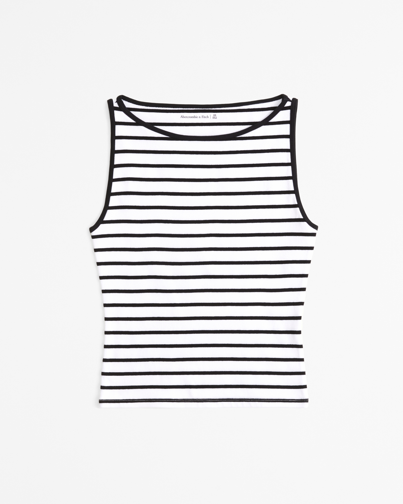 Cotton-Blend Seamless Fabric Boatneck Top