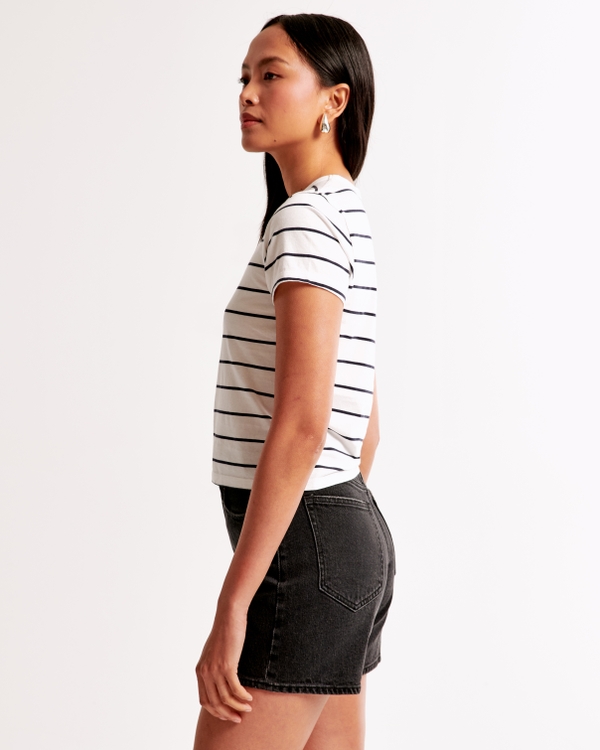Essential Polished Body-Skimming Tee