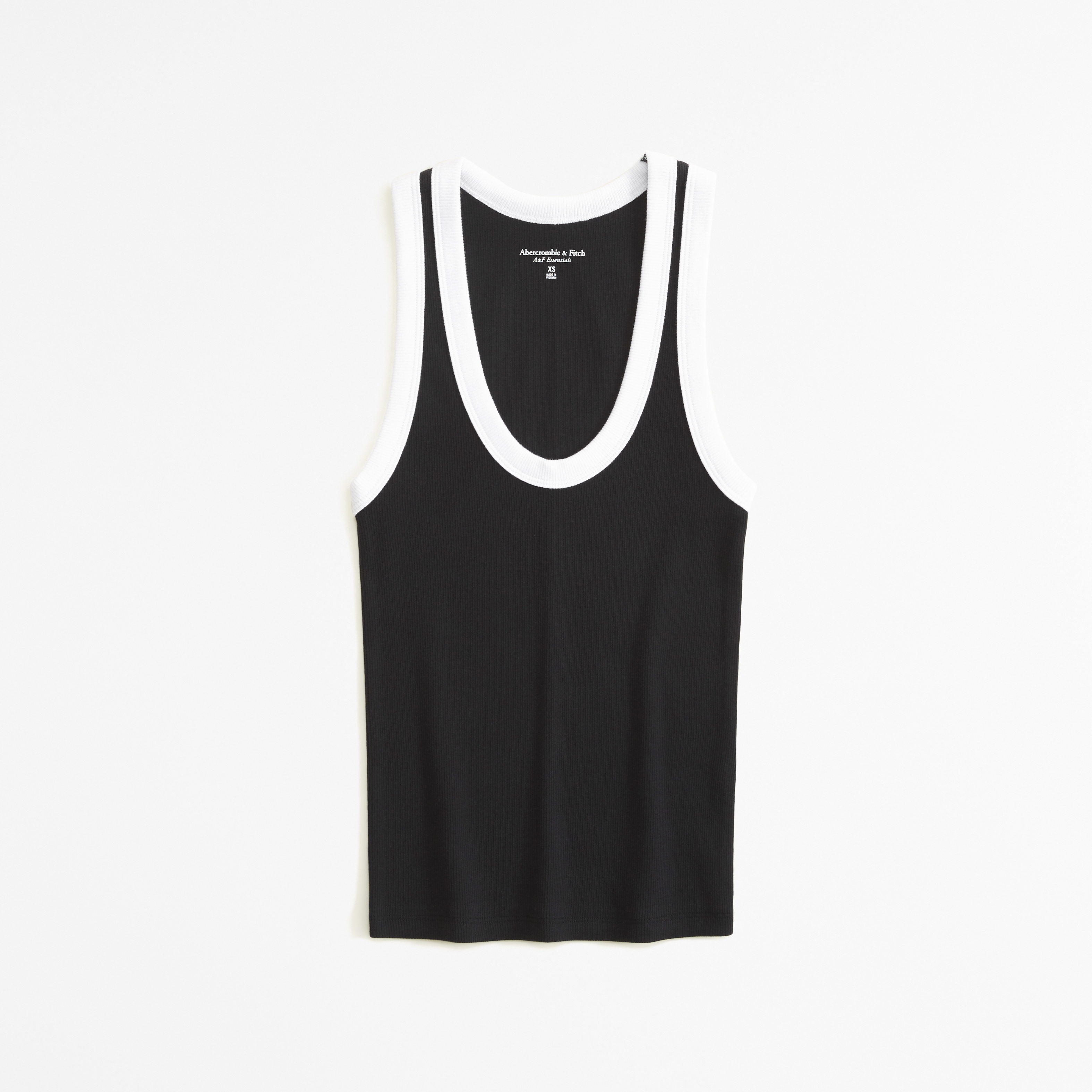 Abercrombie & Fitch Essential Rib Tuckable Scoopneck Tank In Multi