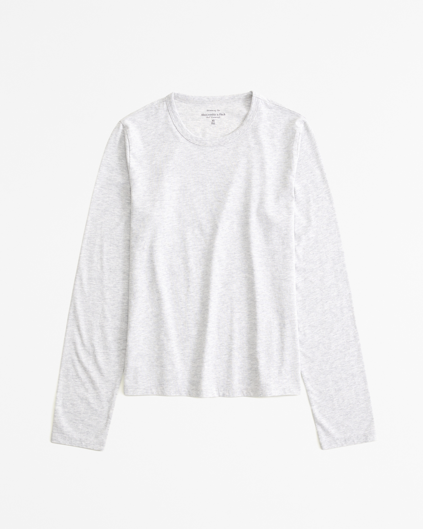 Essential Long-Sleeve Polished Body-Skimming Tee