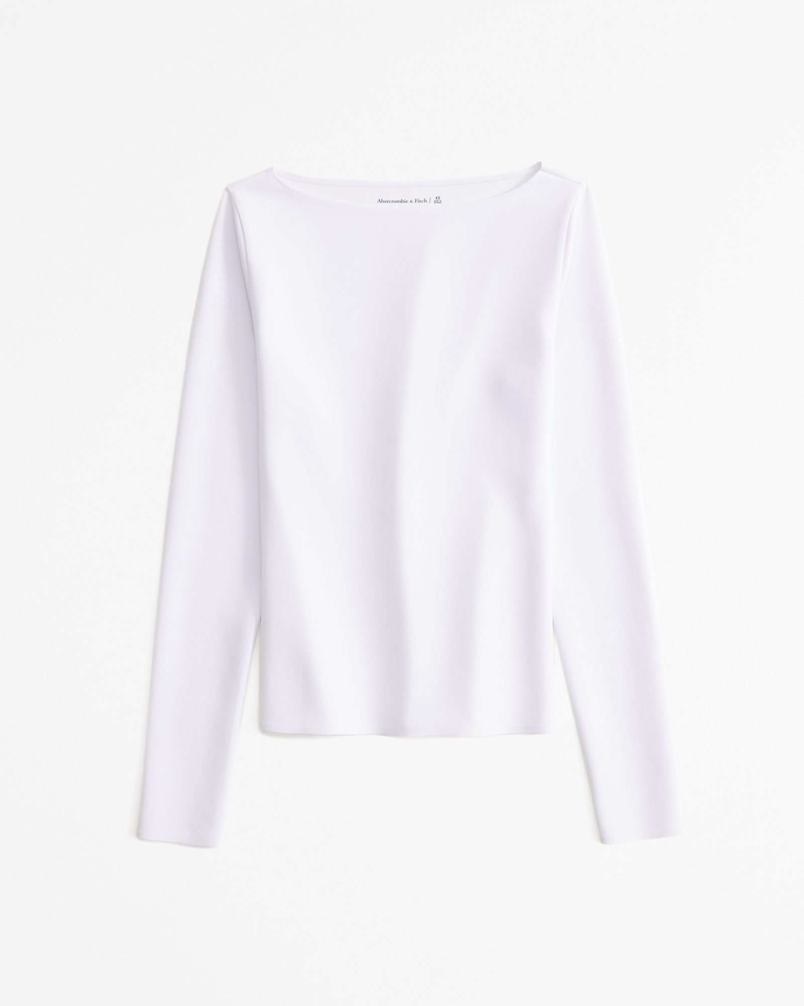 Long-Sleeve Sculpt Matte Fabric Slash Top