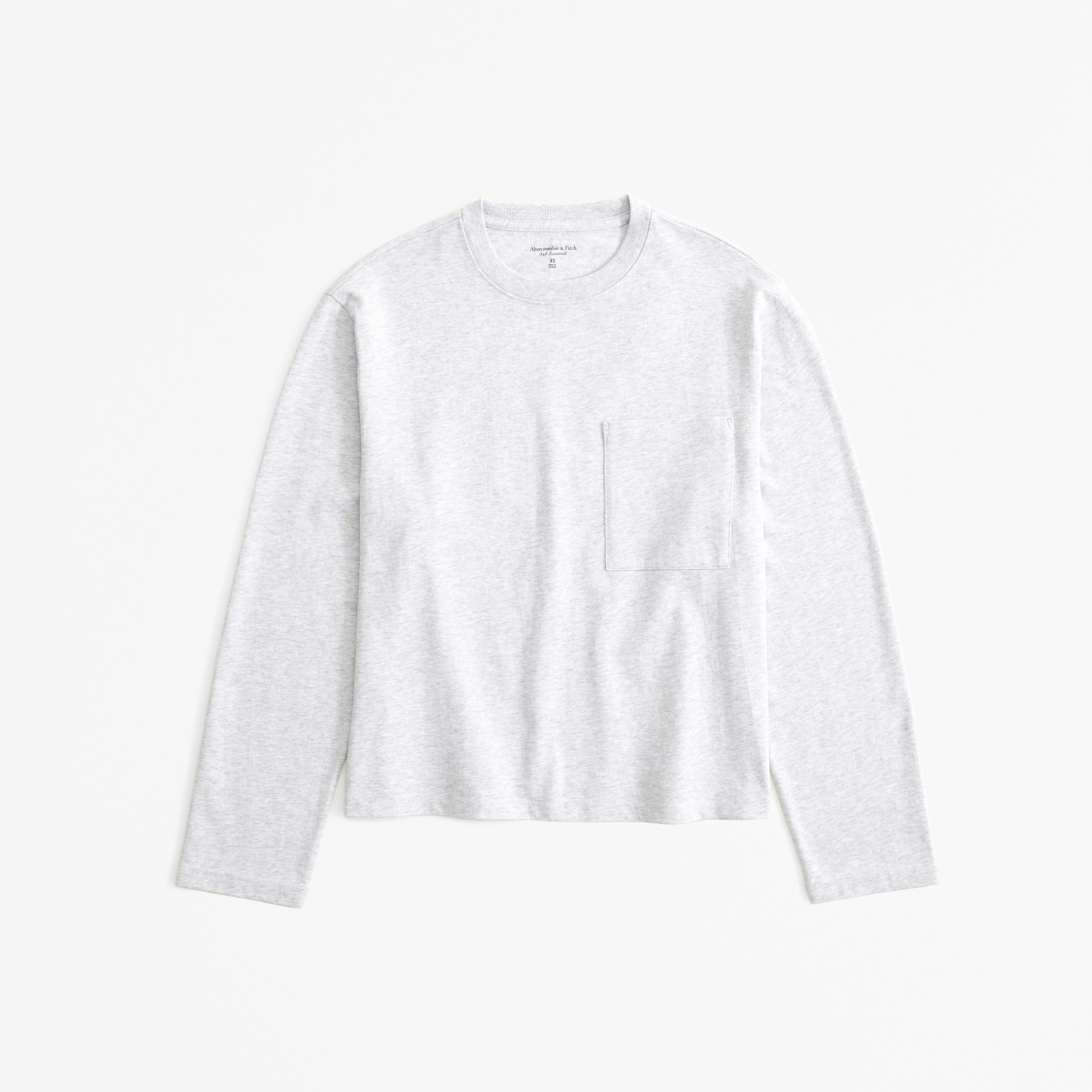 Abercrombie & Fitch Long-sleeve Jersey Easy Tee In Gray