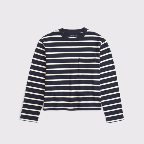 Женские футболки Abercrombie & Fitch Long-Sleeve Jersey Easy Tee