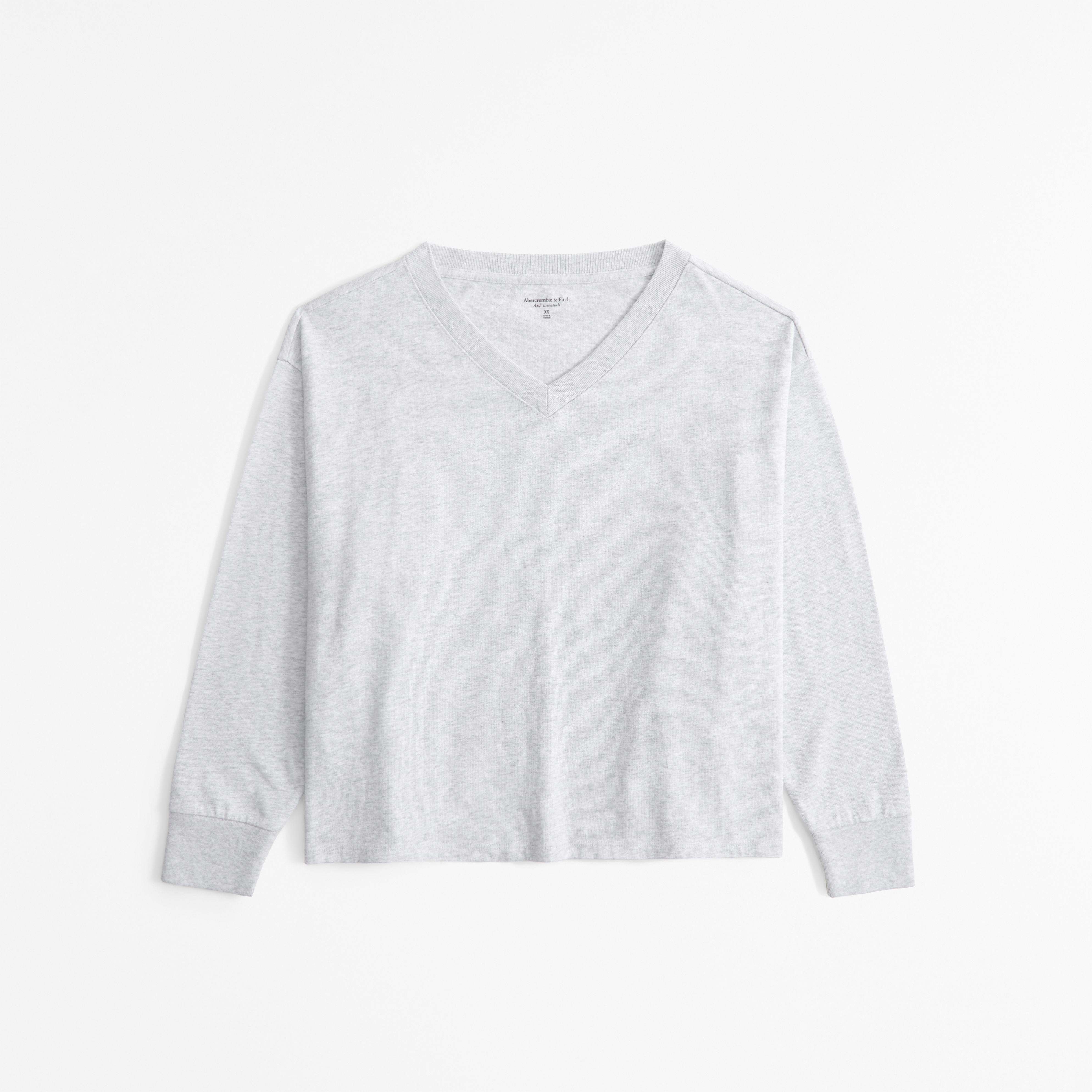 Women's Long-Sleeve Jersey Oversized V-Neck Tee | Women's