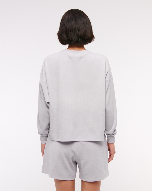 Women's Long-Sleeve Oversized Lounge Waffle Tee | Women's