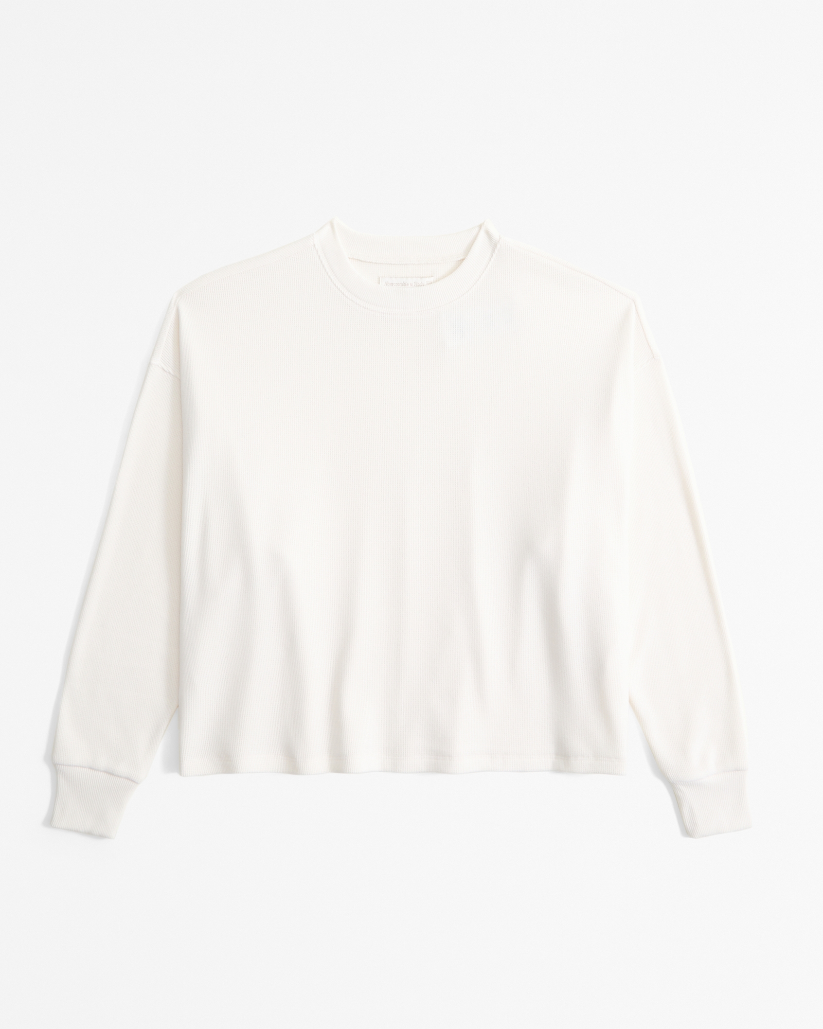 Long-Sleeve Oversized Lounge Waffle Tee