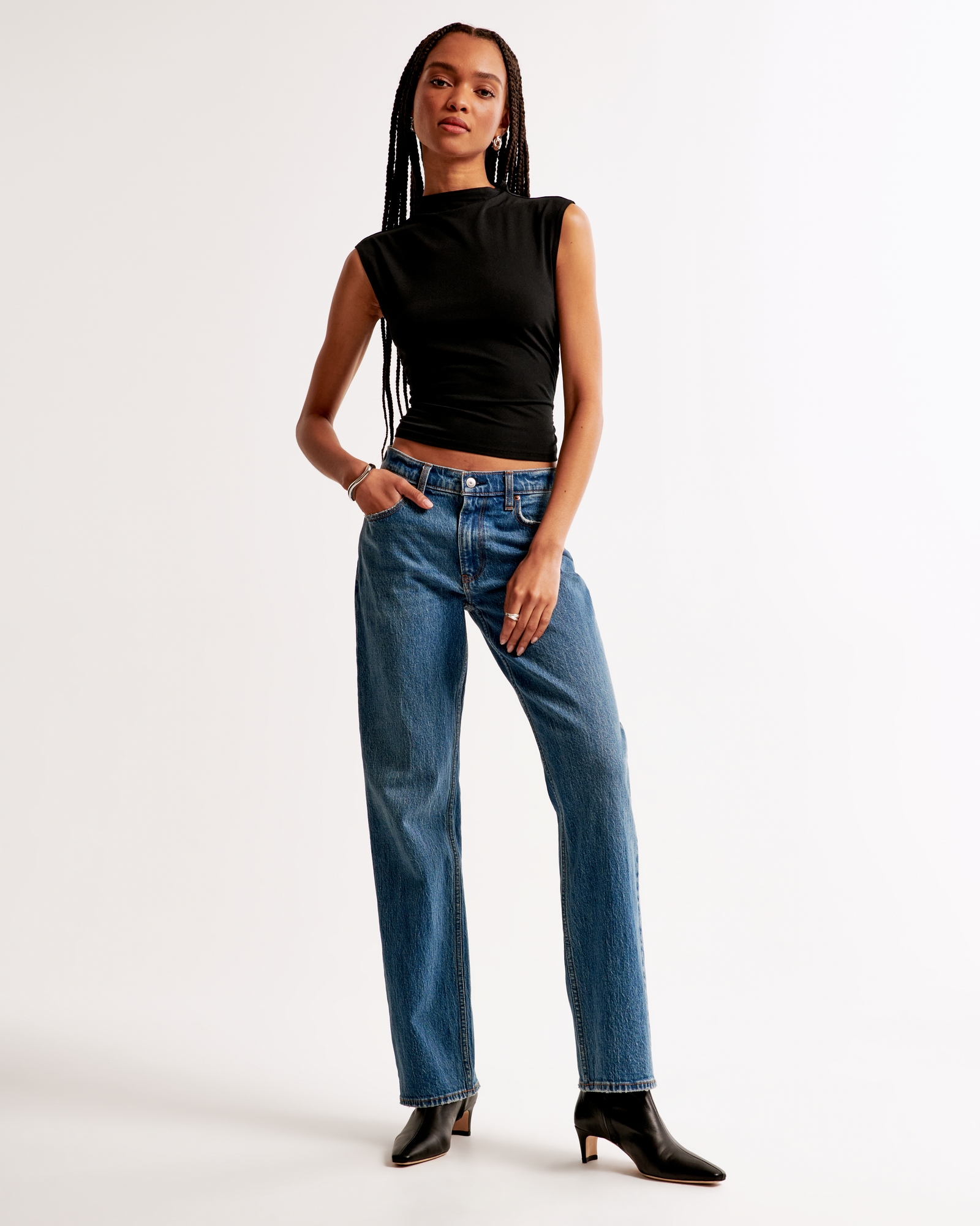 The A&F Paloma Stretch Crepe Top