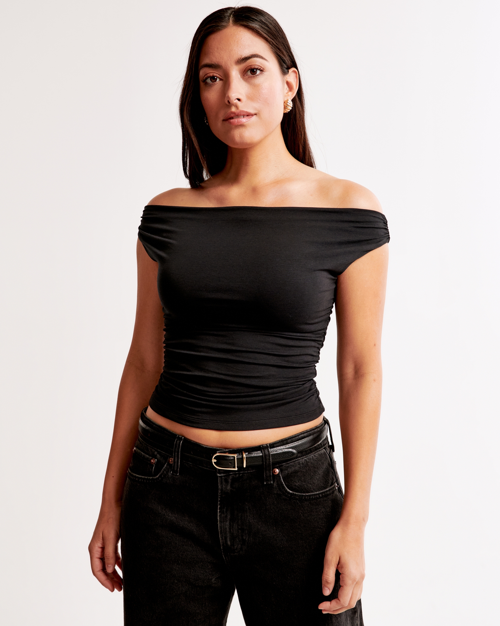 Off-The-Shoulder Ruched Top