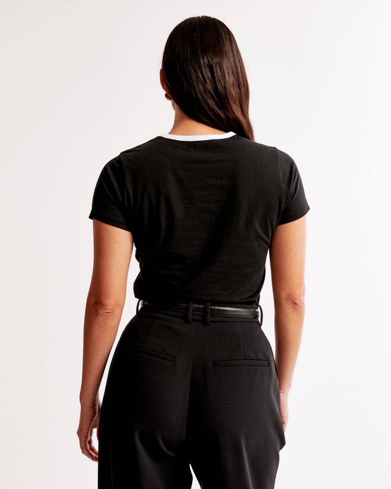 Essential Polished Body-Skimming Tee