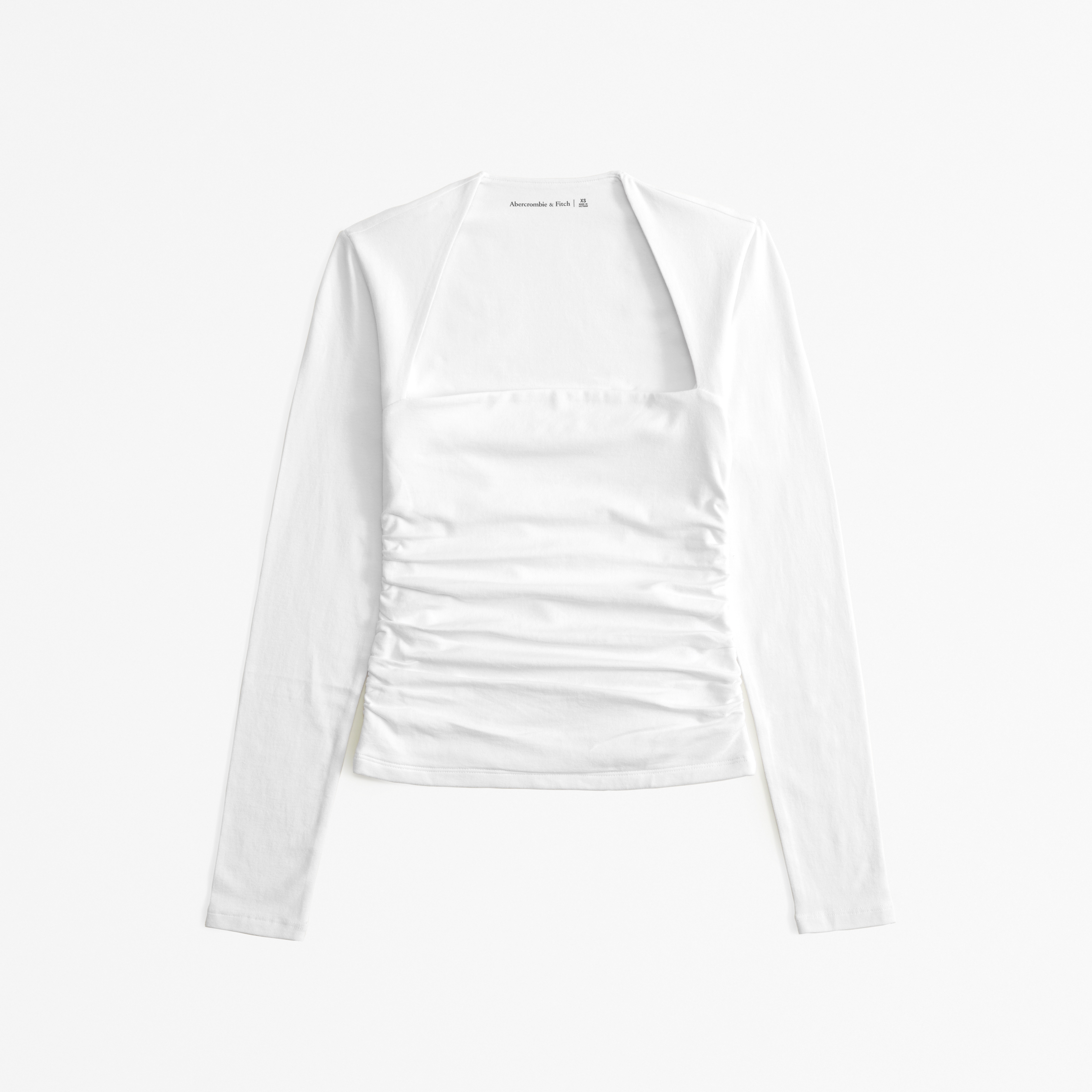 Abercrombie & Fitch The A&f Ava Long-sleeve Top In White