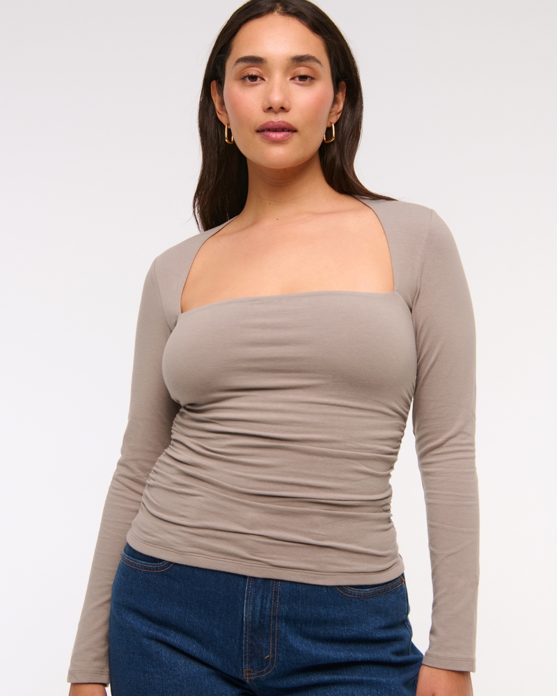 The A&F Ava Long-Sleeve Top