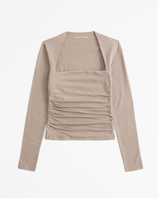 Women's The A&F Ava Long-Sleeve Top | Women's Tops | Abercrombie.com