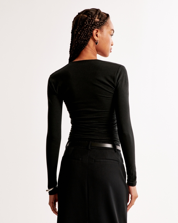 Women's The A&F Ava Long-Sleeve Top | Women's Tops | Abercrombie.com