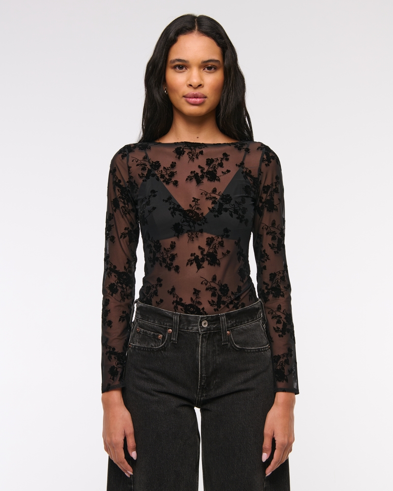 Lace Sleeve Top
