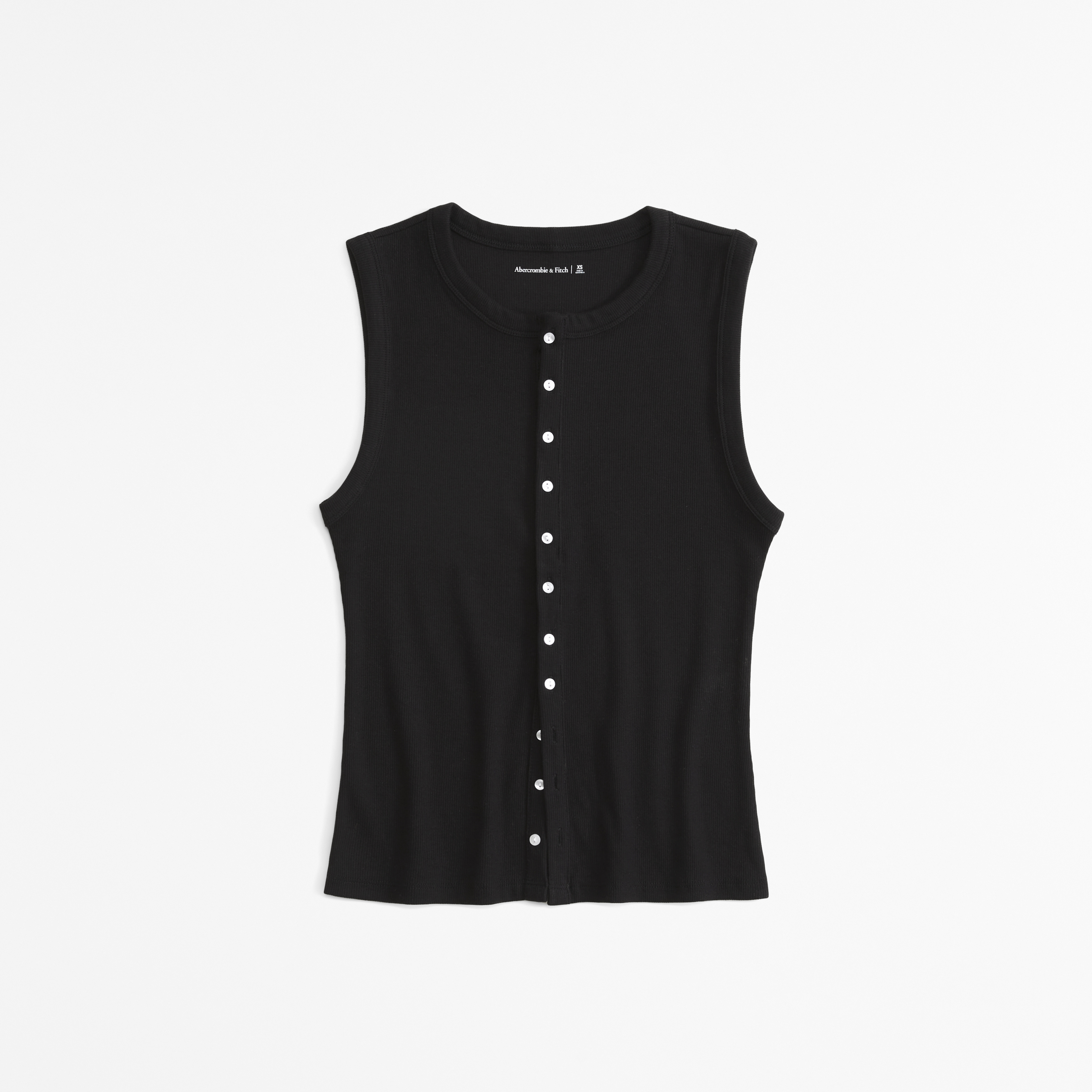 Women's Rib Crew Button-Up Top | Women's Clearance Women's Rib Crew Button-Up Top | Women's Clearance