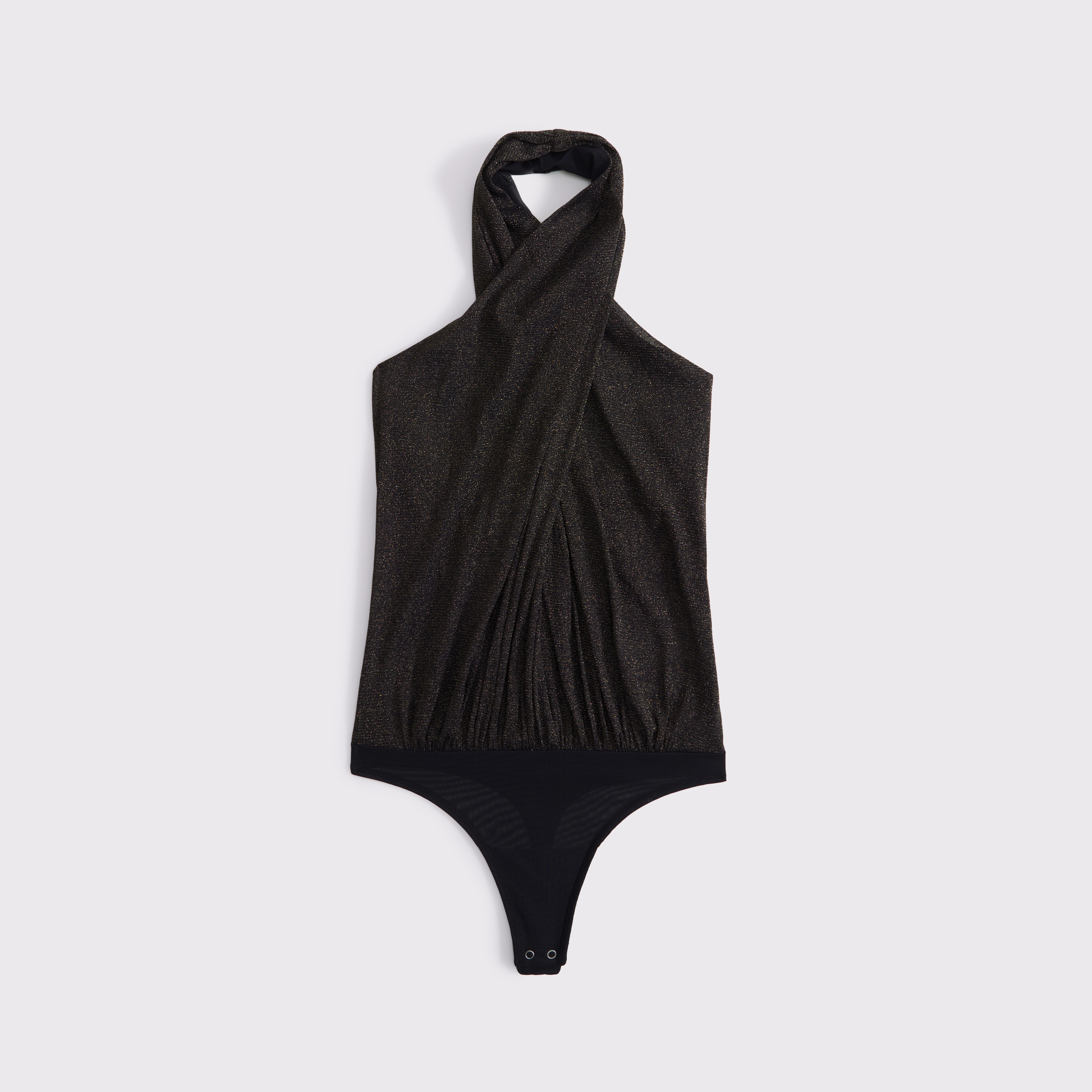 Abercrombie & Fitch Halter Wrap Bodysuit In White