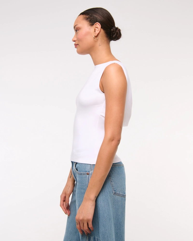 Draped Cowl Hardware Back Top
