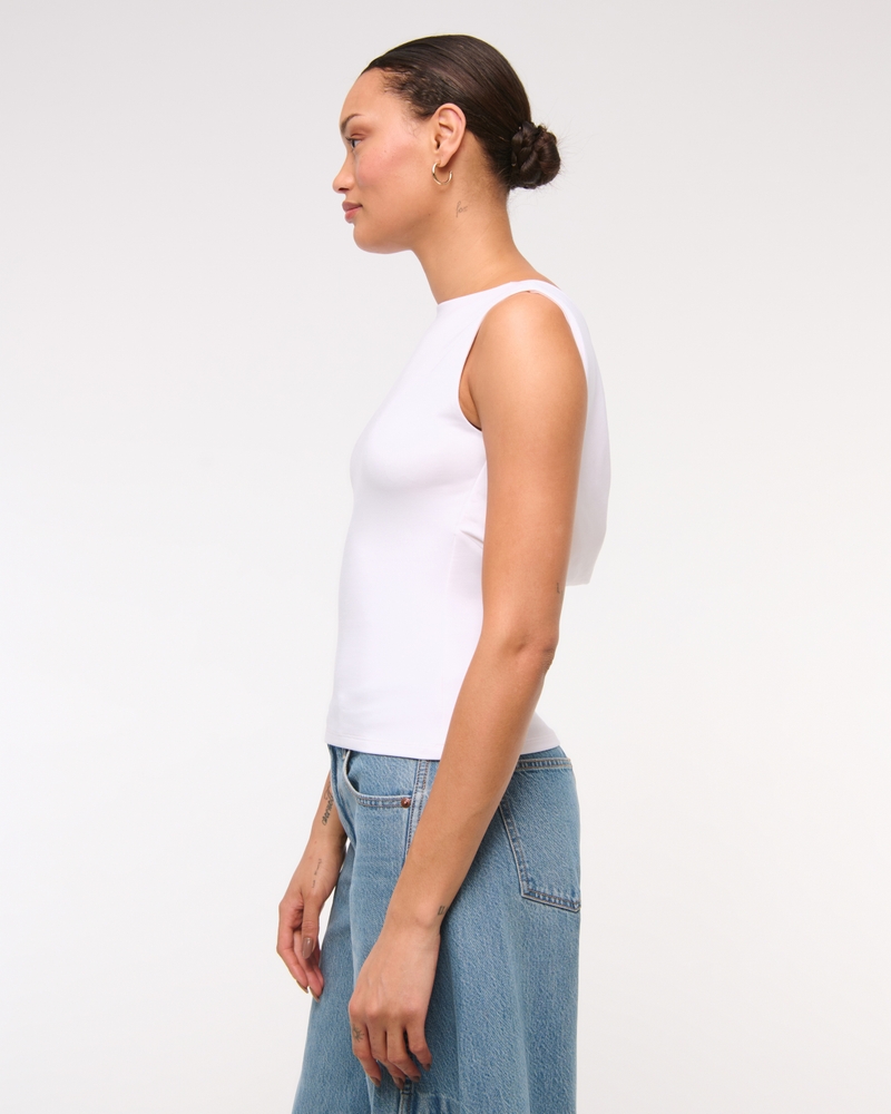 Draped Cowl Hardware Back Top