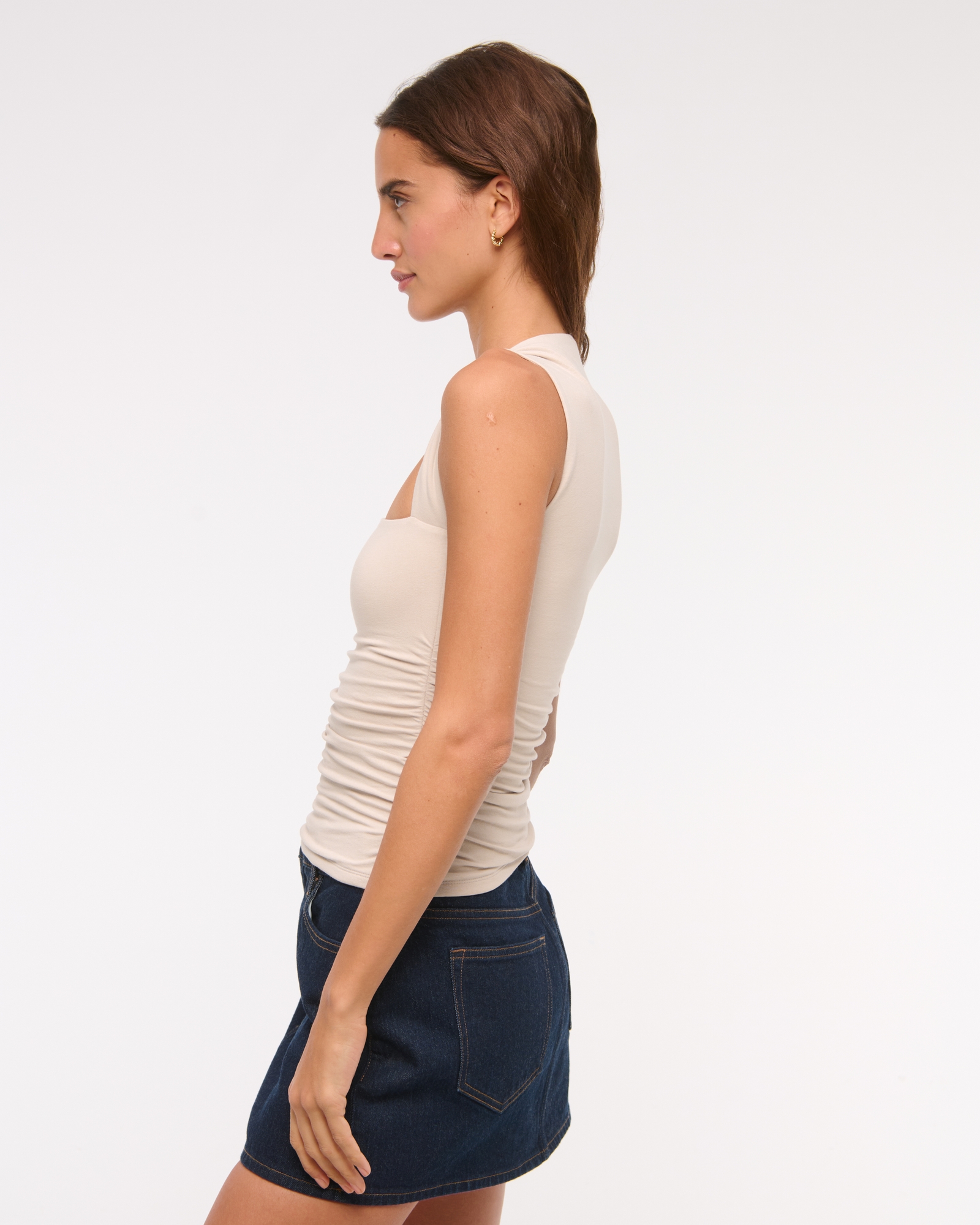 The A&F Ava Bubble Knit Top