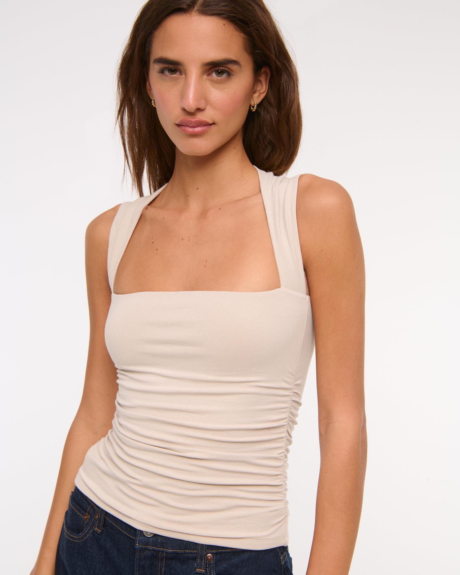 The A&F Ava Bubble Knit Top