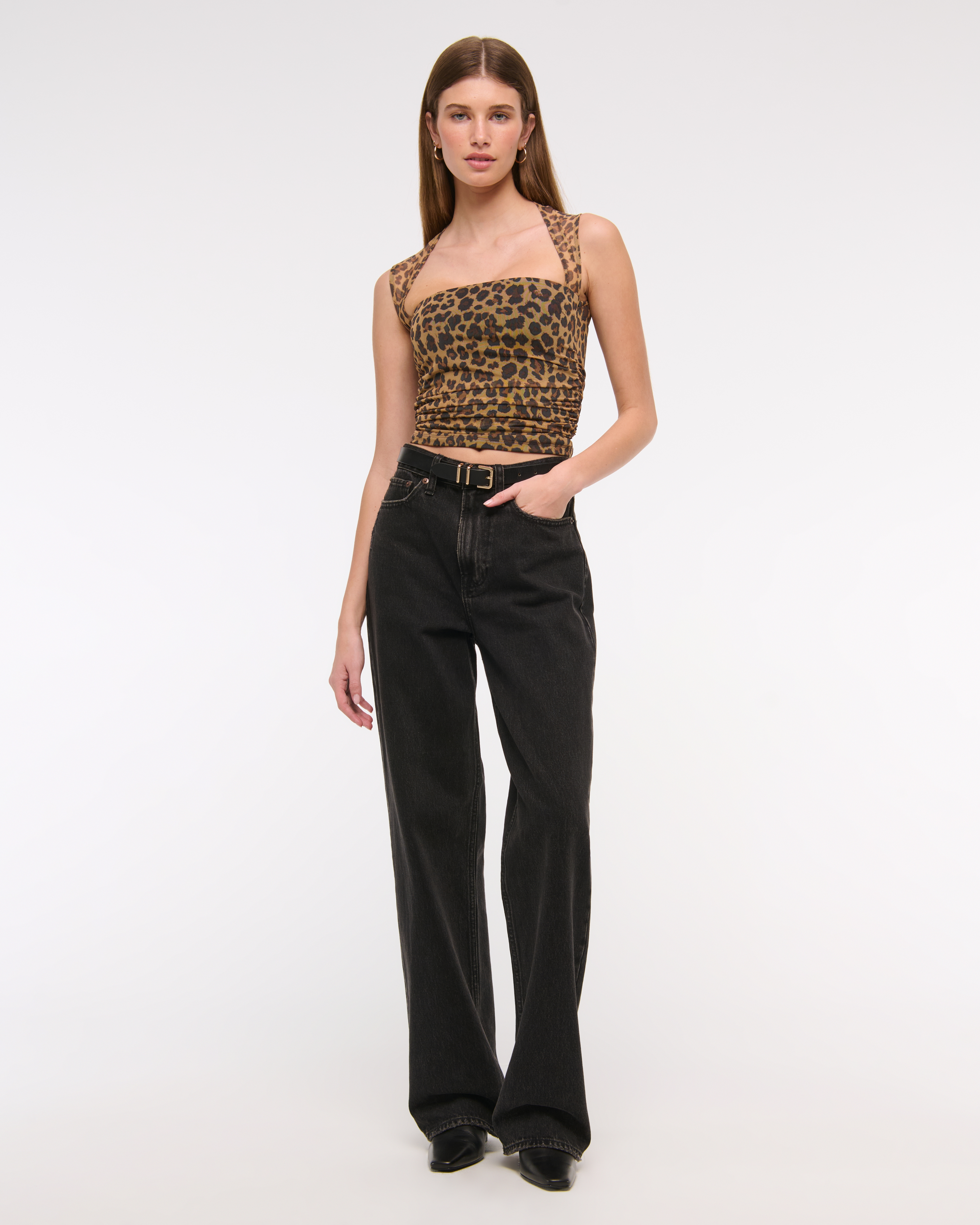 Women's The A&F Ava Mesh Top | Women's Clearance