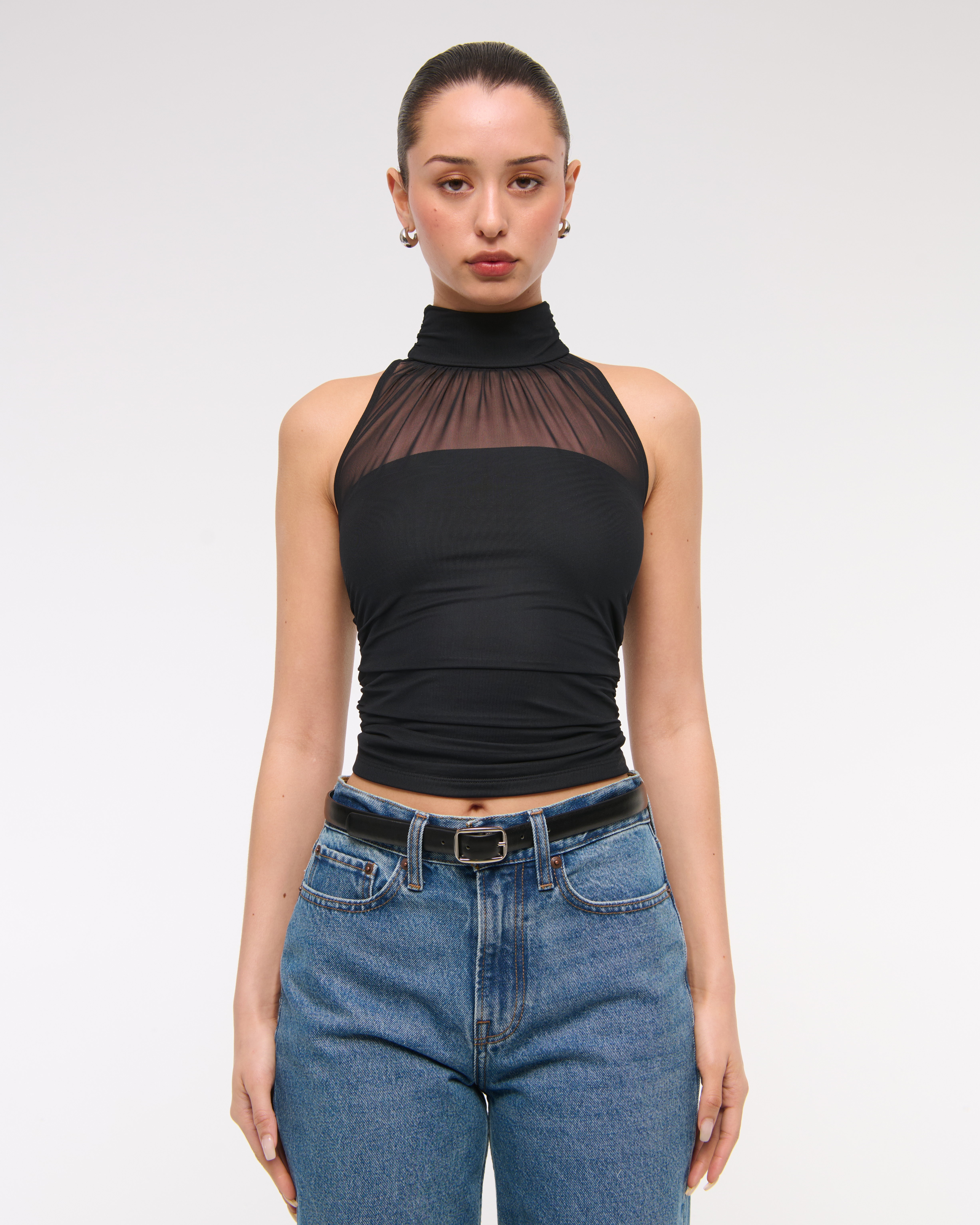 mesh halter top