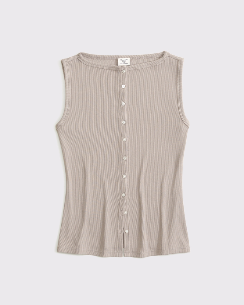 Women's Slash Button-Through Top | Women's Clearance